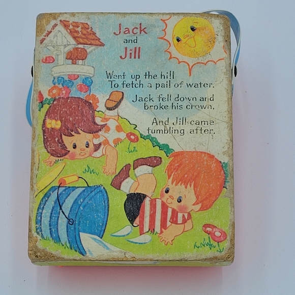 Vintage Orange Fisher Price Pocket Radio Jack and Jill Working 1973 - Picture 6 of 6